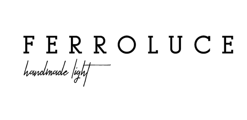 Ferroluce Logo - Handgemachte Lichtobjekte aus Monfalcone für stilvolles Wohnen.