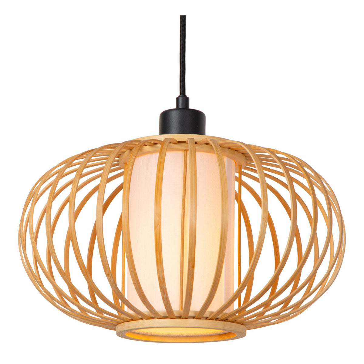 Hanglamp Thuline met 3 lichtpunten bamboe naturel 73x84,5 cm (3)