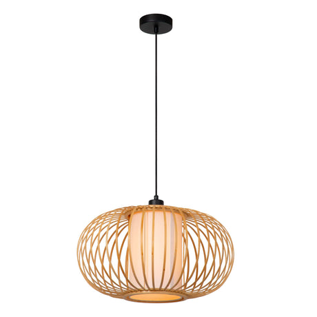 Pendelleuchte Thuline mit Bambusschirm Natur 45cm (1)