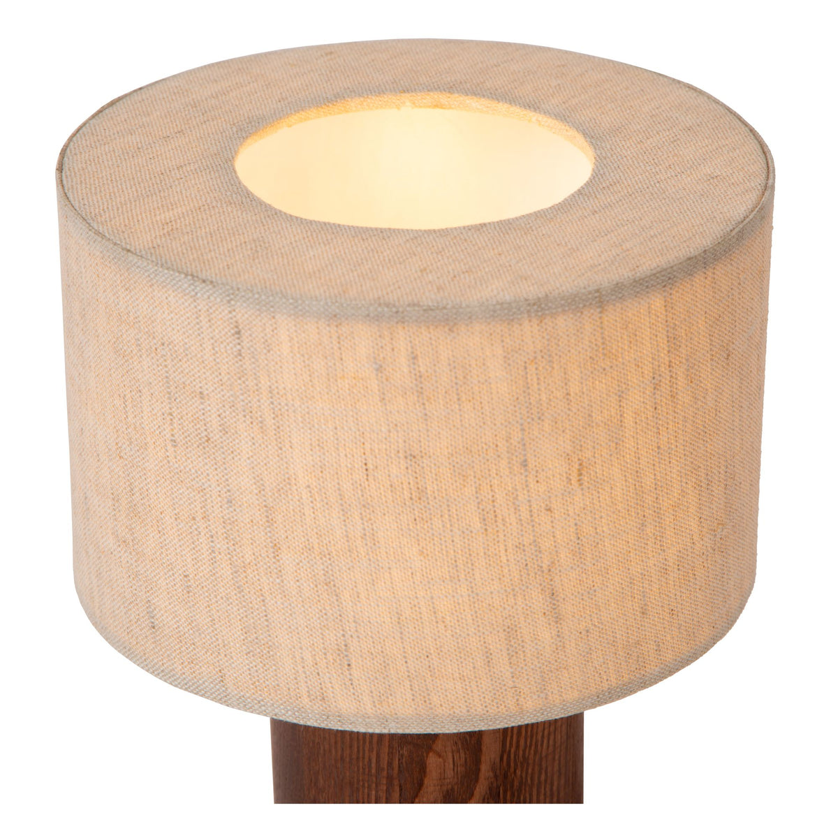 Tischlampe Tachina mit Leinenschirm Länge 15cm (3)