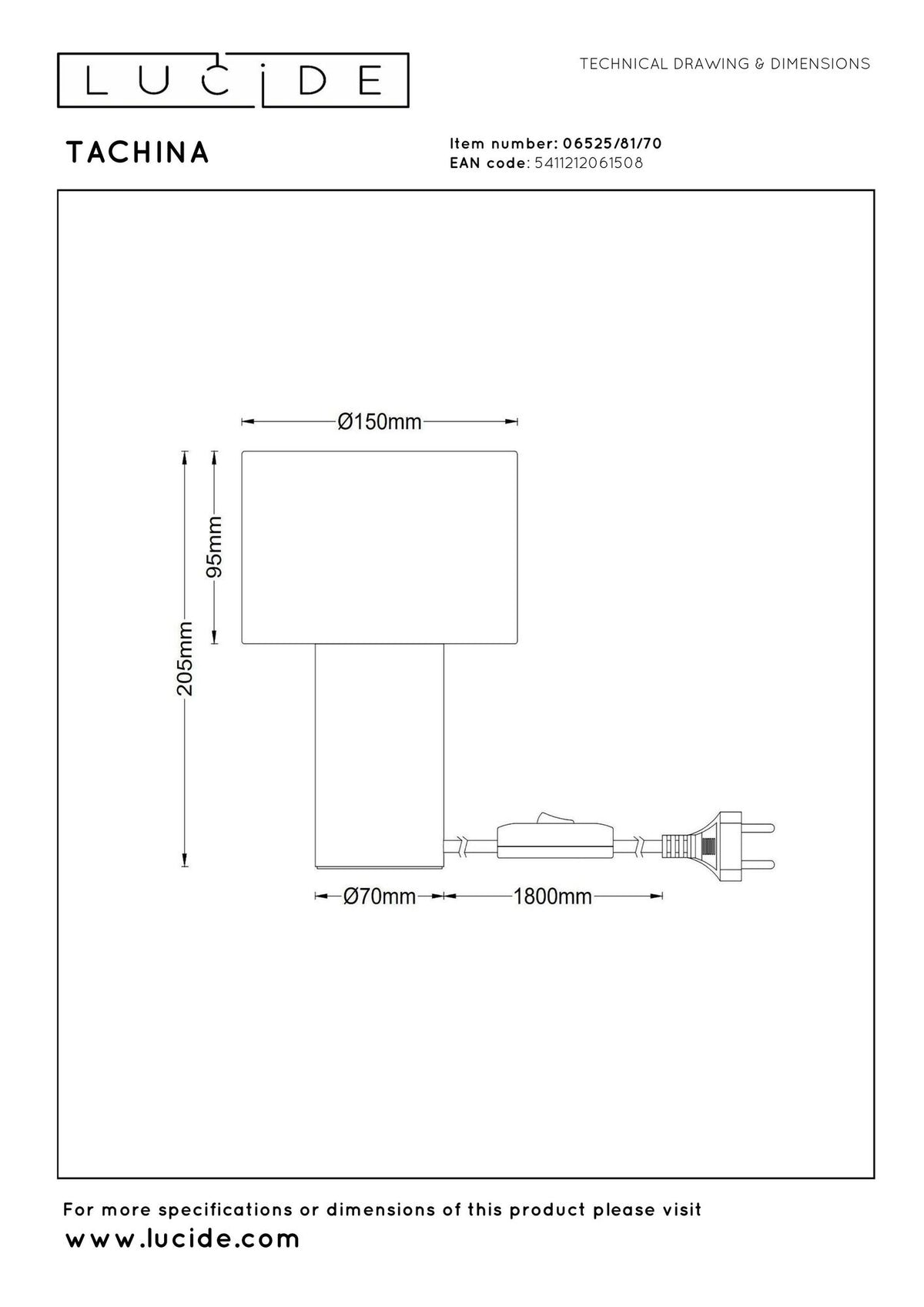 Tischlampe Tachina mit Leinenschirm Länge 15cm (6)