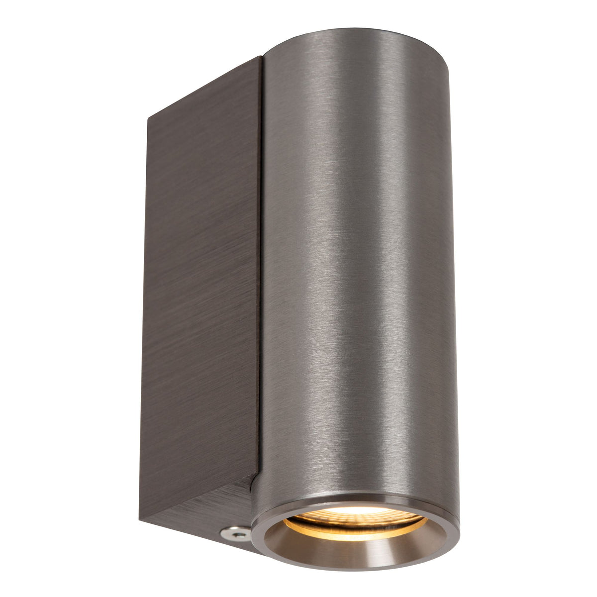 Dupla wall spotlight, 1-light, cylindrical shape, aluminium, dimmable (1)
