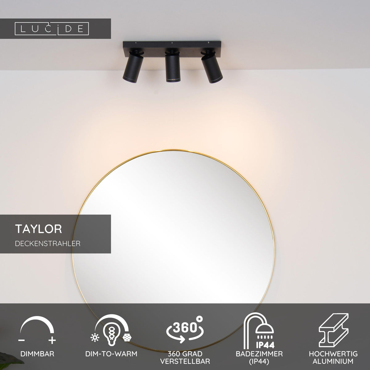 LED-Deckenstrahler Taylor 3-flammig dimmbar IP44 (7)