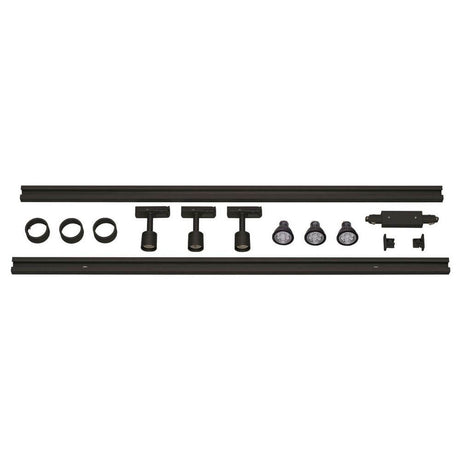Puri LED 1 fasen Hoogspanningsset Zwart 2x1m
