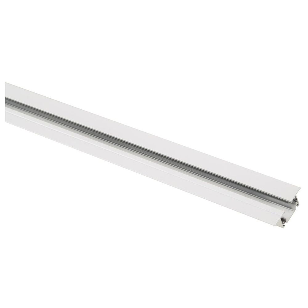 1-Phasen Hochvoltschiene Einbauversion Weiß 2m, Aluminium Trägerschiene für Hochvolt System.