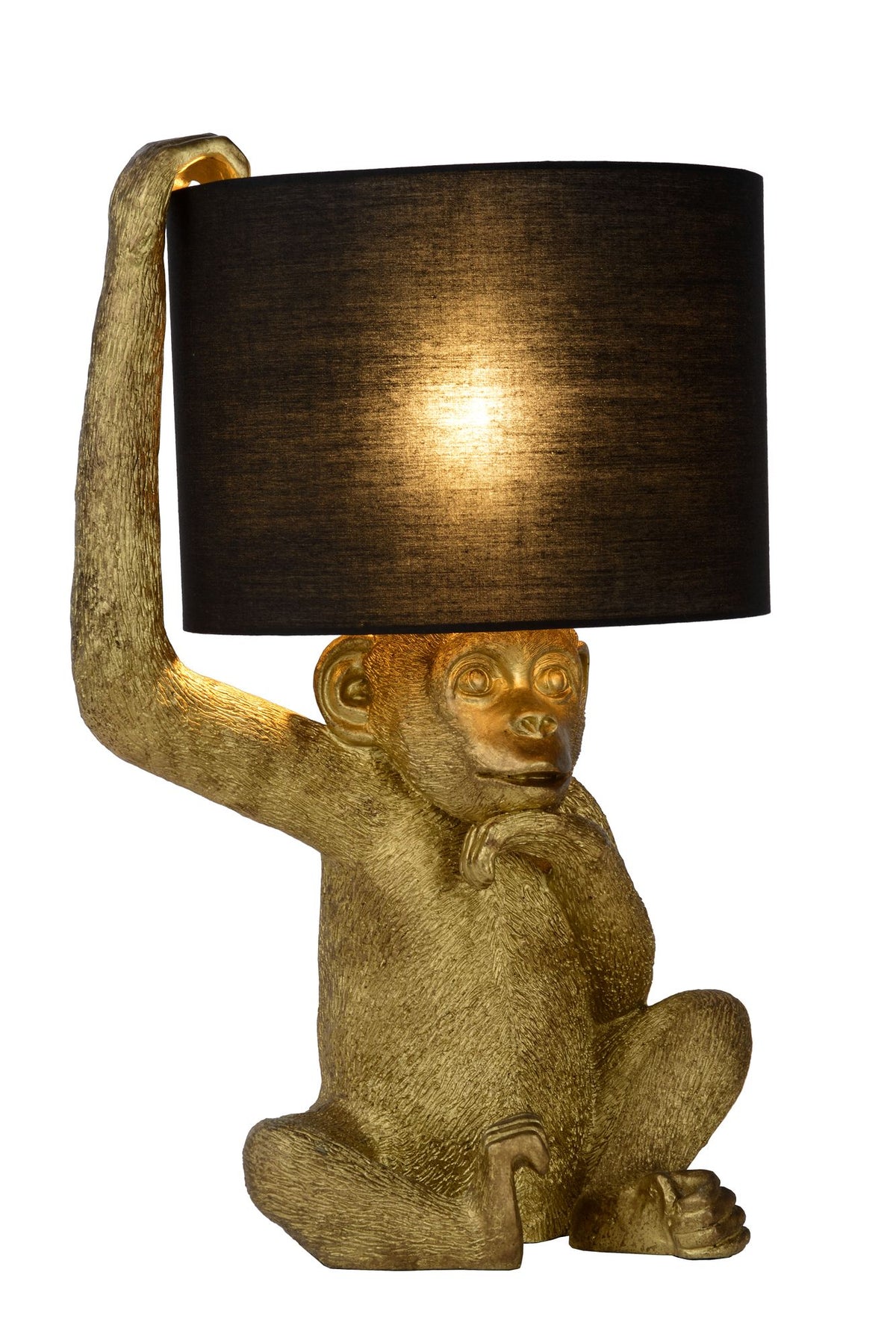 Tischleuchte Extravaganza Chimp mit Stoffschirm Schwarz (2)