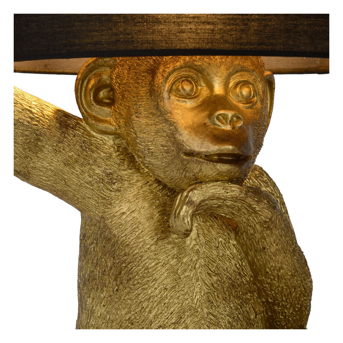 Tischleuchte Extravaganza Chimp mit Stoffschirm Schwarz (4)