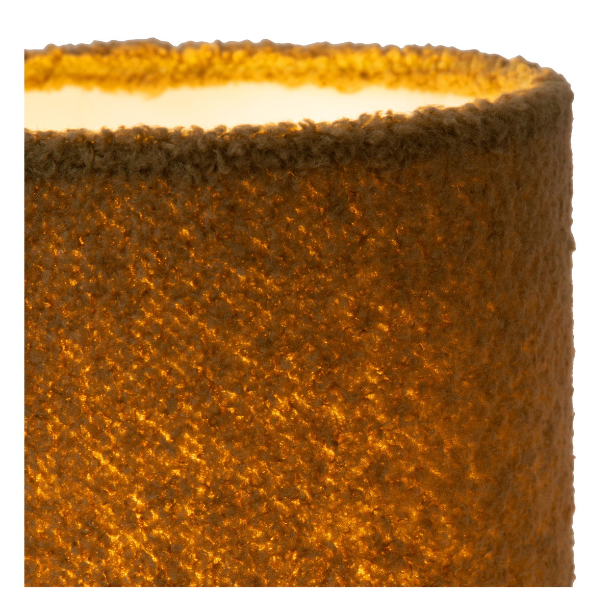 Lampe de table Woolly avec abat-jour rond en tissu Ø 16 cm (6)