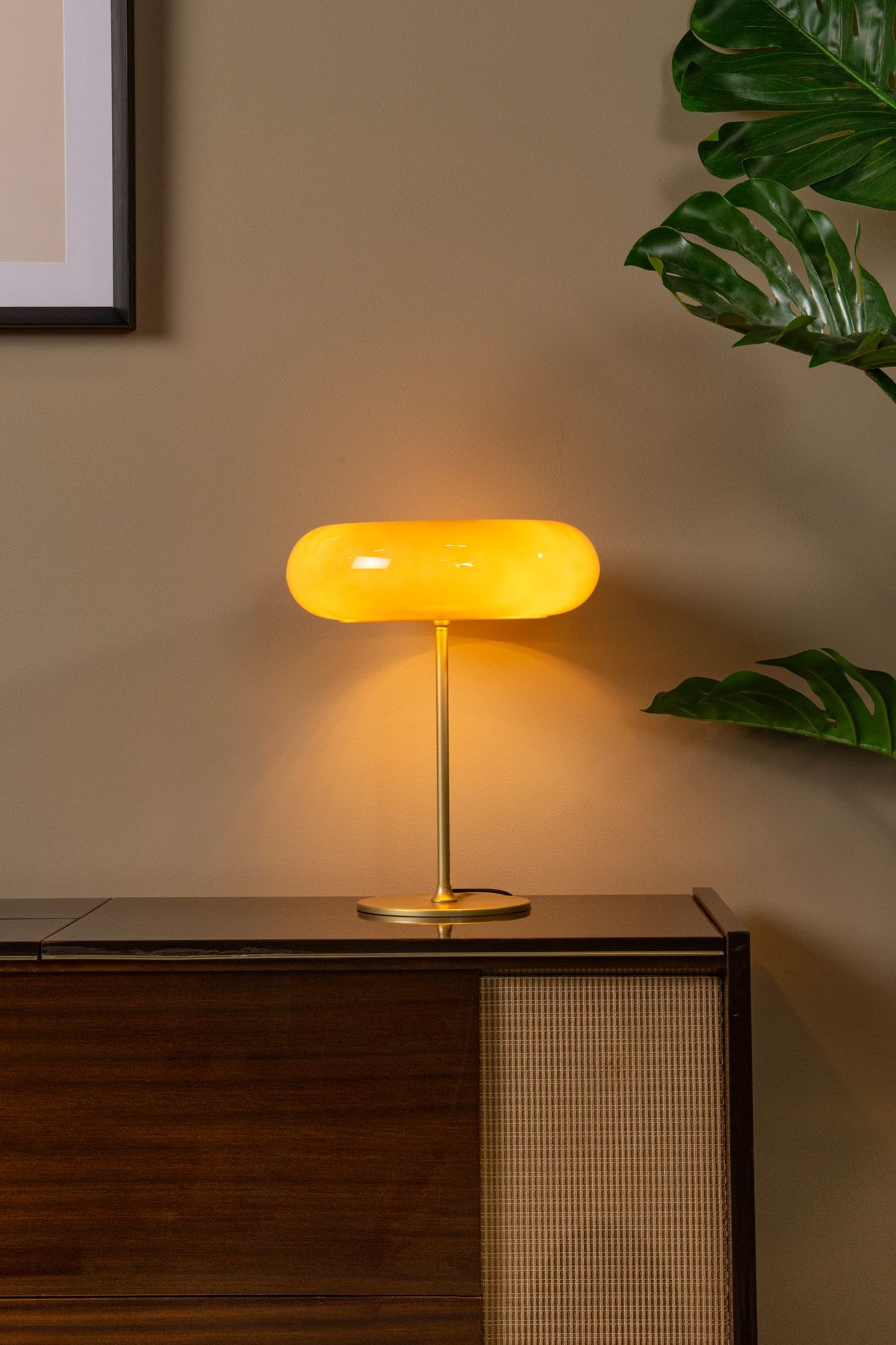 Tischleuchte Sentino 3-flammig mit Glasschirm Ø 30cm (3)