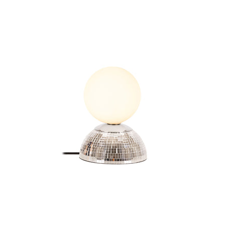 Tischlampe Glitzer mit Schirm aus Glas (4)