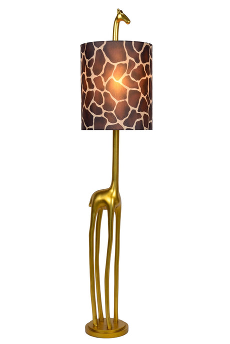 Stehleuchte Extravaganza Miss Tall Giraffe mit Stoffschirm Messing 160cm (2)