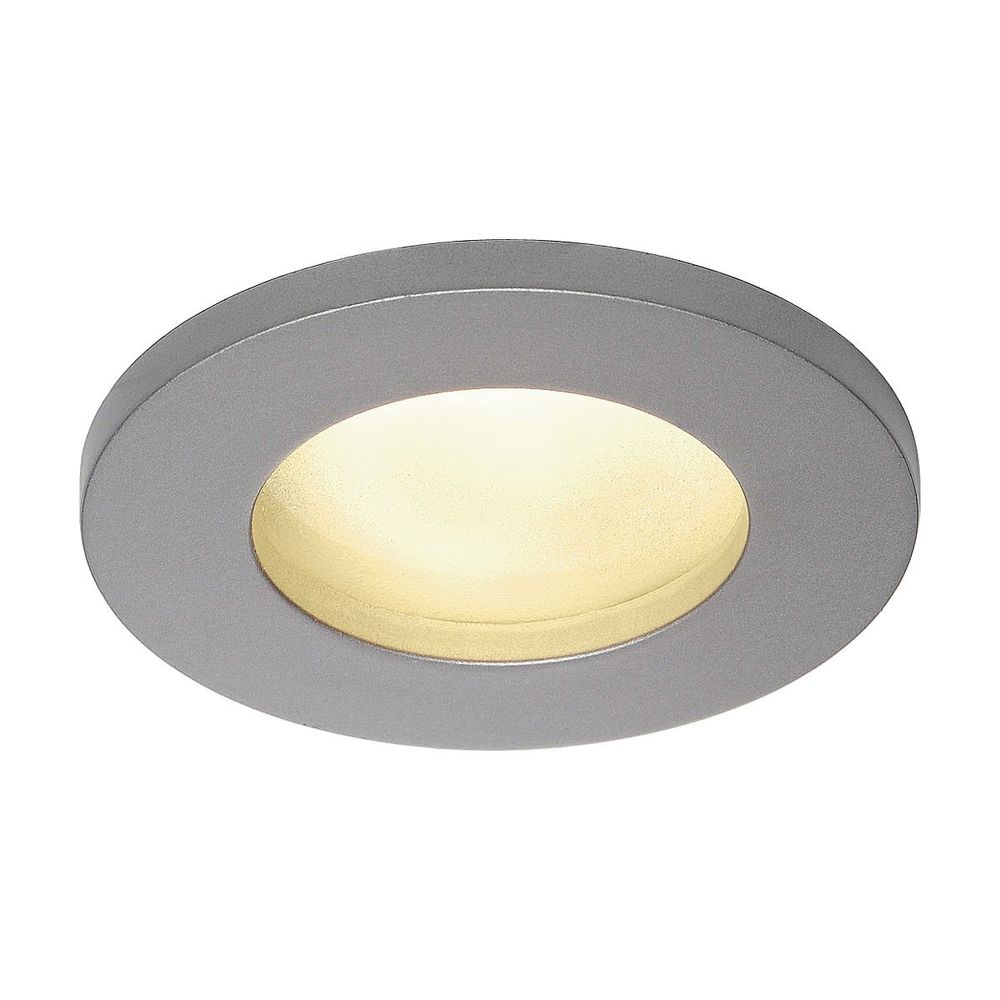 Dolix GU10 Downlight rund silbergrau max. 35W