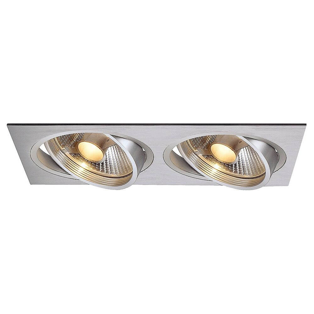 New Tria II Downlight ES111 rechteckig Alu-Gebürstet