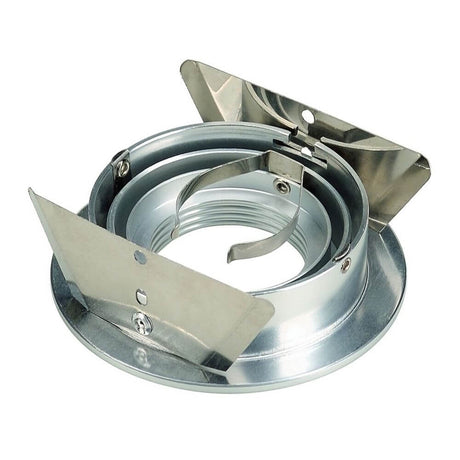 Ny triade GU10 Rundt downlight Indbygningslys i børstet aluminium med roterende monteringshus