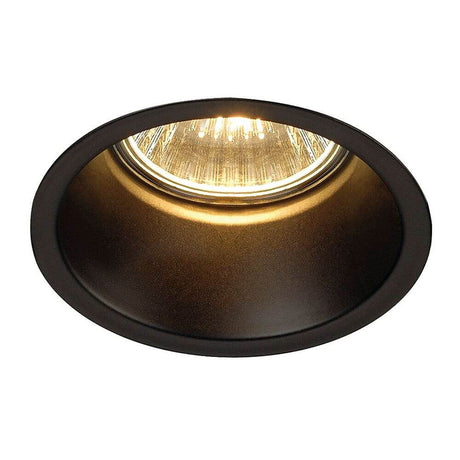 horn GU10 Downlight rund sort max. 50W - atmosfærisk indbygget lys med et særligt look.