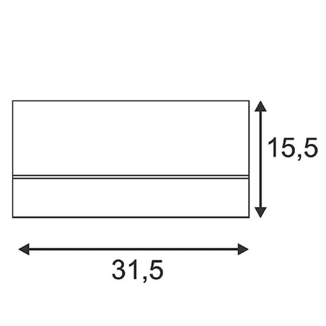 Kardamod Surface Square ES111 Deckenleuchte eckig Weiß