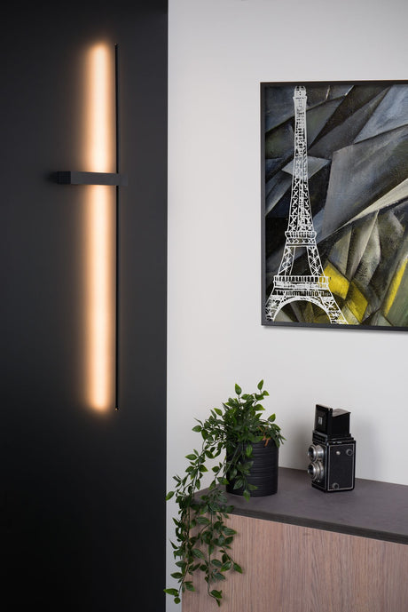 LED-Wandleuchte Segin indirekt Warmweiß 90cm Schwarz (1)