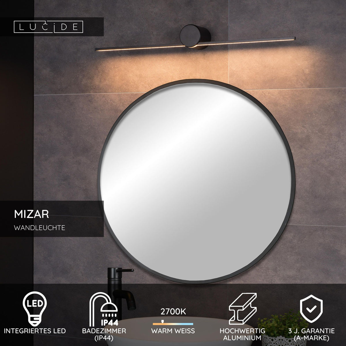 LED-Bad-Wandleuchte Mizar IP44 Länge 60cm (5)