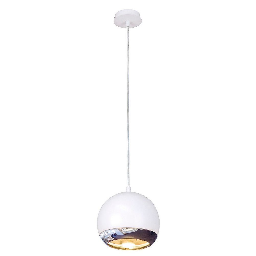 Light Eye Pendelleuchte weiß/chrom GU10 max. 75W, mit einer eleganten, abgehängten Leuchte.