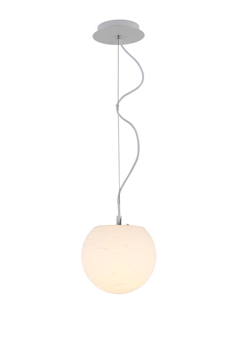 Lampa wisząca Moon Piccolo tworzywo sztuczne okrągła Ø 20 cm biała