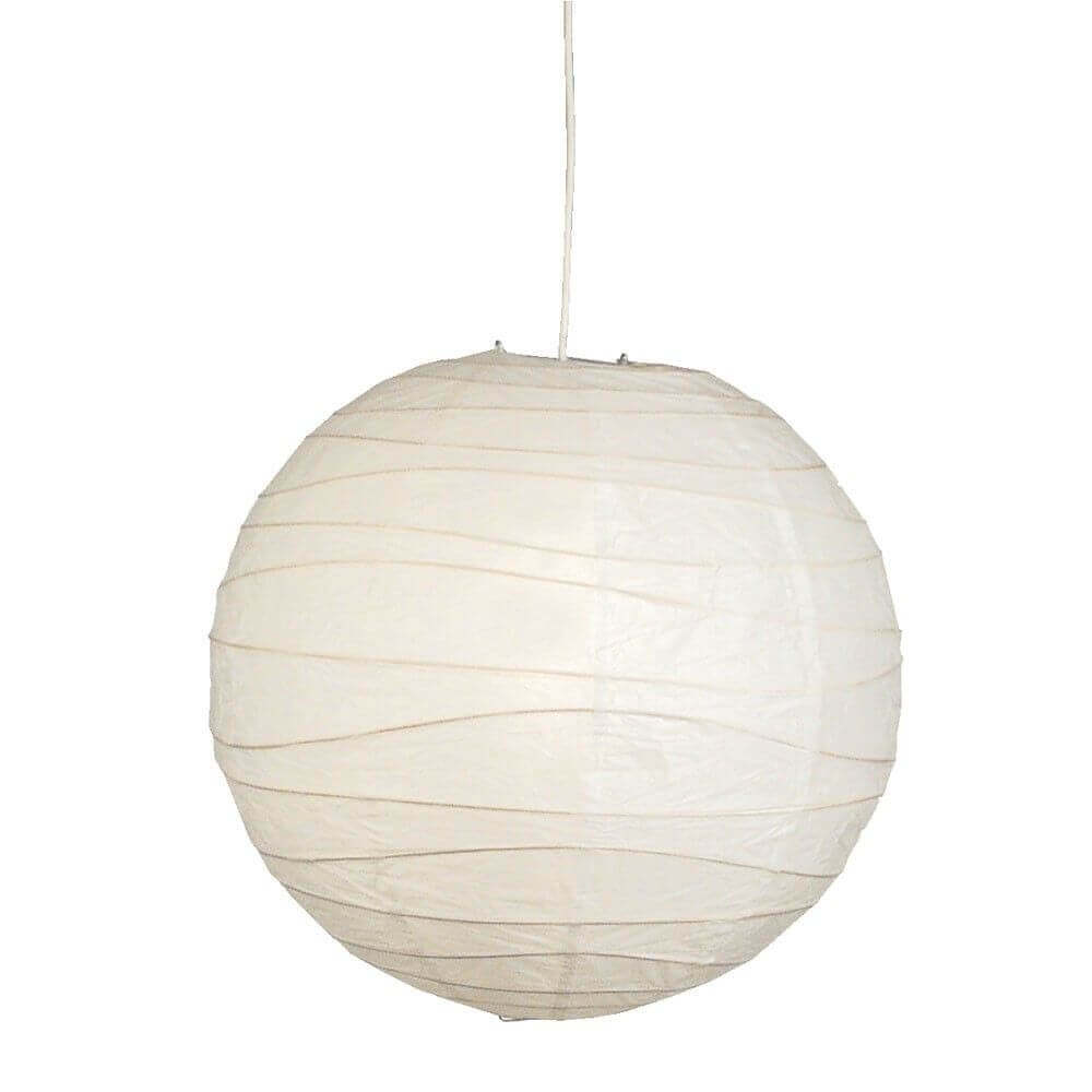 Rispapir 48 Schirm in Beige, papier Lampenschirm ohne E27 Fassung, für stilvolle Beleuchtung