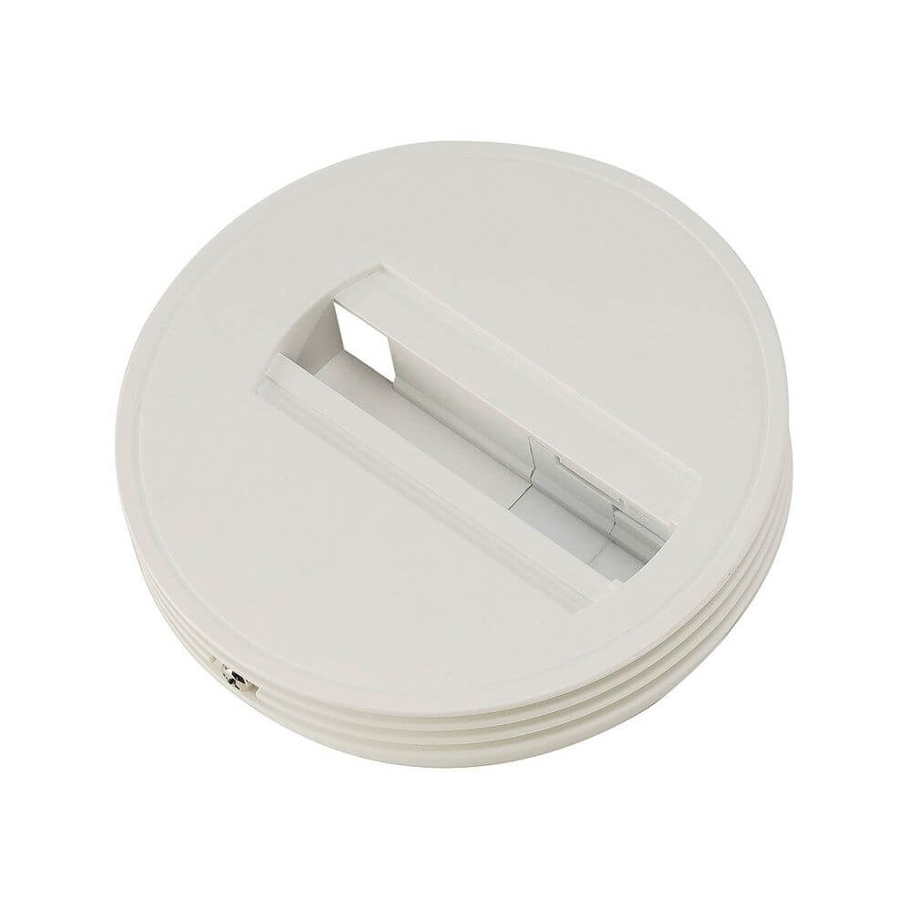 Deckenrosette für 1P. -Adapter weiß, runde Verbindung für Hochvolt-Schienen Leuchten.