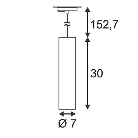 Enola B Pendelleuchte PD-1 weiß GU10 max. 50W inkl. 1P.-Adapter