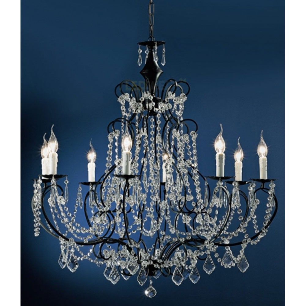 Opera 8-flammig mittlere Kugel Bleikristall Ø 80cm mit funkelnden Kristallen und elegantem Design.