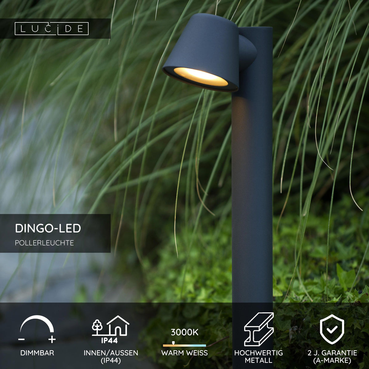 LED-Baliza Dingo regulável IP44 70cm antracite (5)