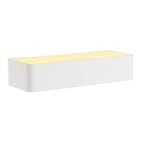 Wall light WL 149 R7s rectangular White 78 mm max. 60W Up & Down in modern design made of aluminium and glass.
