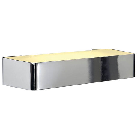 Wandleuchte WL 149 R7s rechteckig chrom R7s 78mm max. 60W Up/Down in chrom mit Aluminium und Glas.