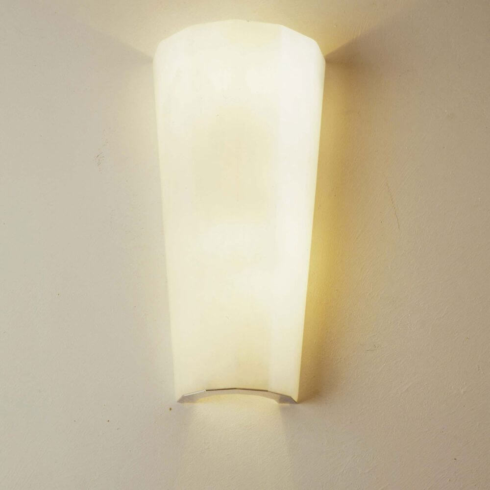 Wandleuchte 2-flammig Kyra Alabaster Naturweiß