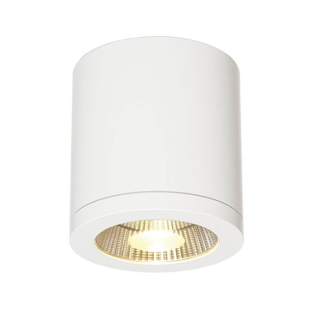 Enola C LED Deckenleuchte CL-1 rund weiß 9W LED 35° 3000K in puristischem Design, Aluminium Konstruktion