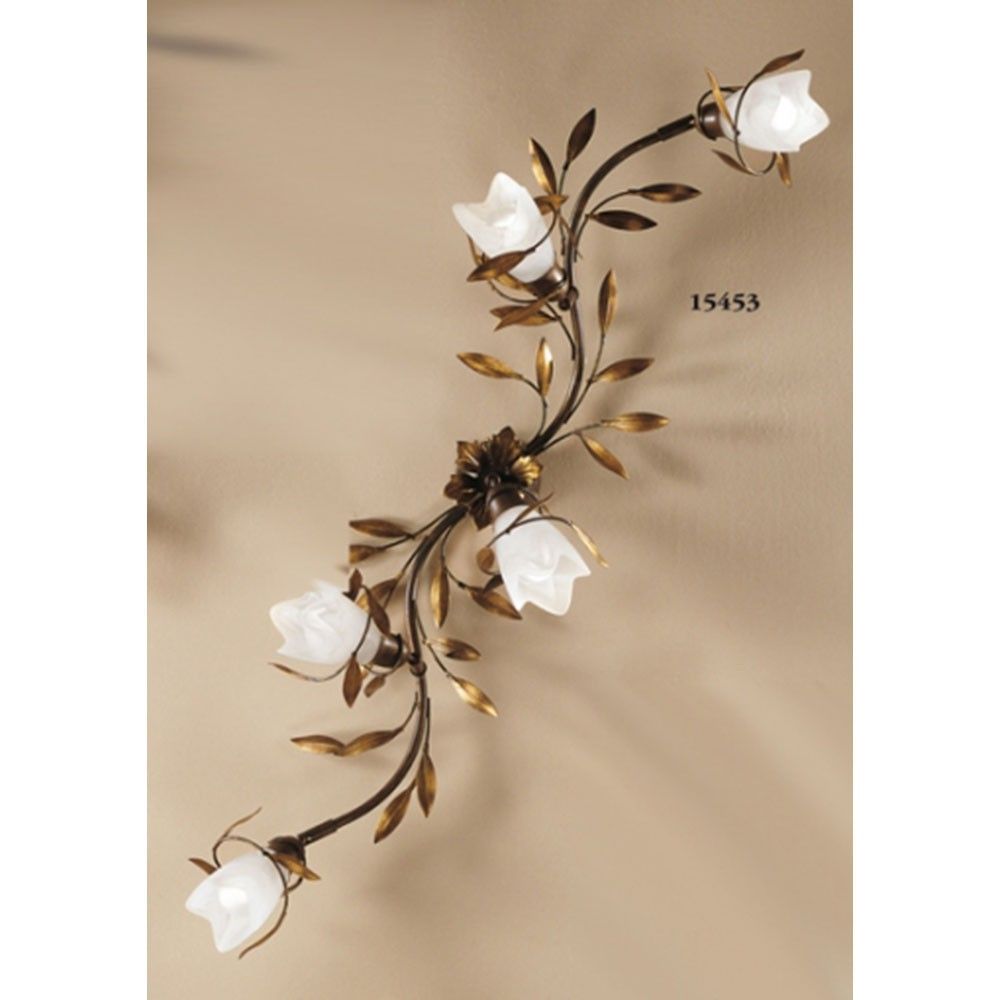 Deckenlampe Campana 5-flammig Glas schwenkbar