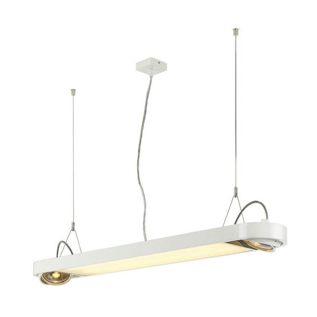 Aixlight R Office T5 39W pendel rund hvid i hvid farve med drejelige lampeholdere.
