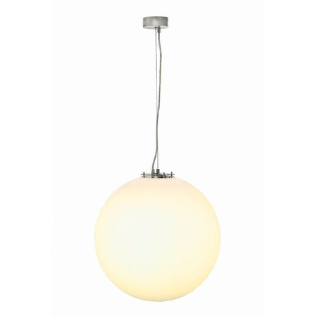 RotoBall E27 Pendelleuchte silbergrau weiß ESL max. 24W, kugelförmig, moderne Pendelleuchte