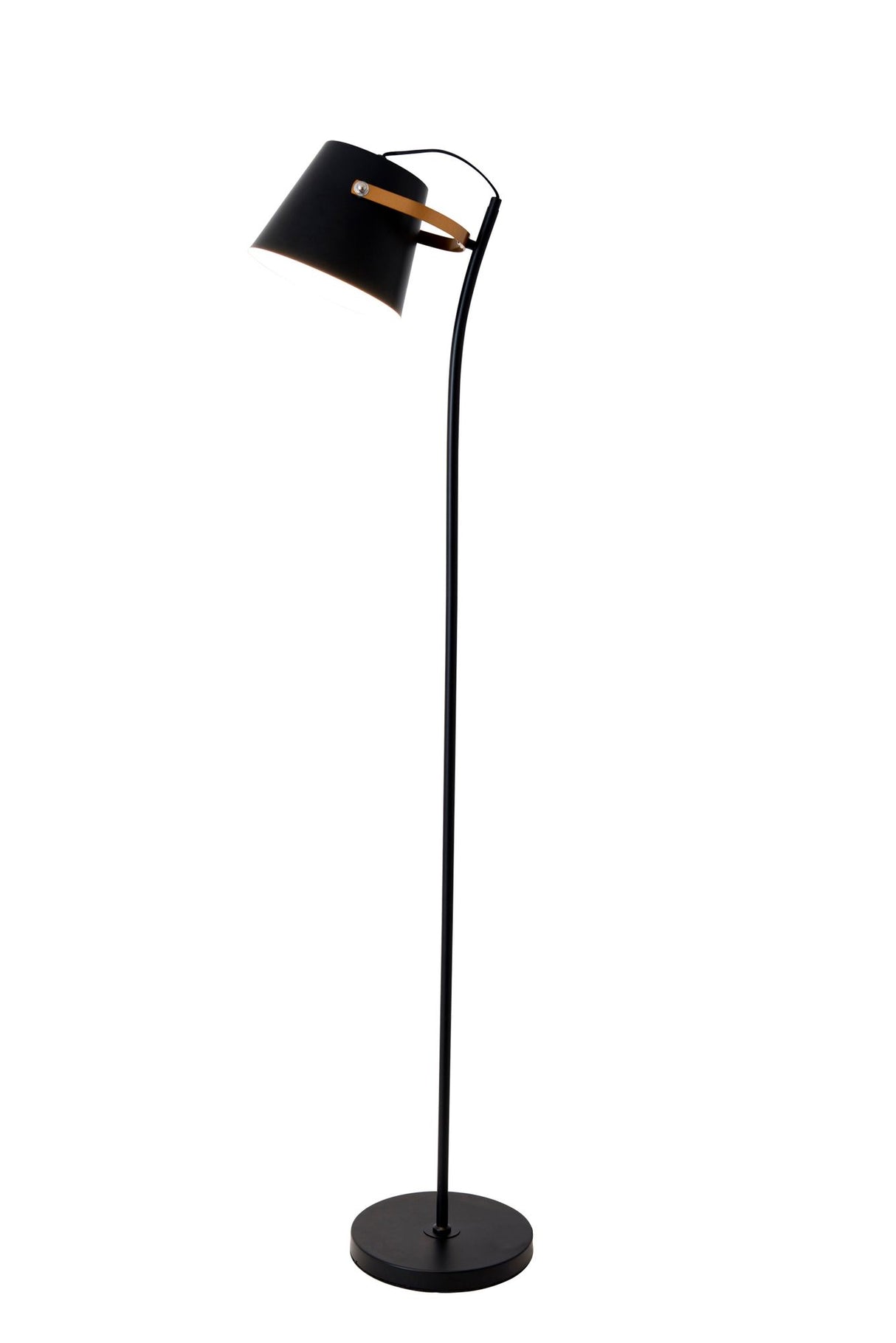 Stehleuchte Esperto mit Schirm Rund 143 cm Gold