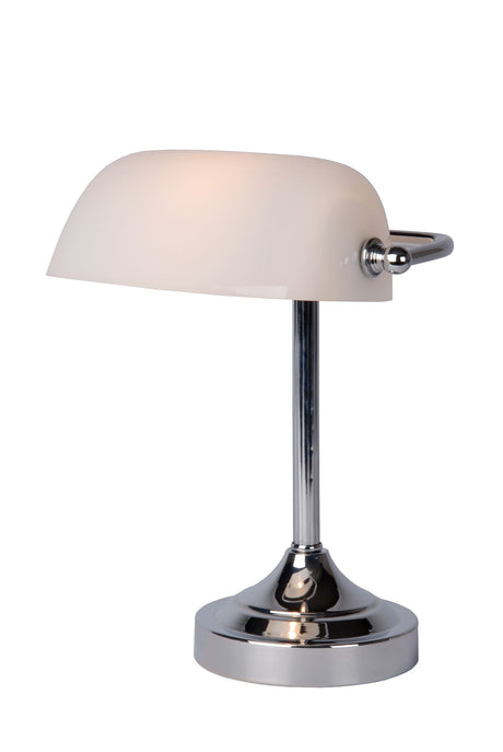 Schreibtischlampe Banker schwenkbar mit Glasschirm (2)