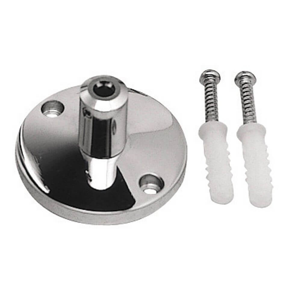 Wandhalter für NV-Seilsystem chrom 2 Stk. 3cm, Wandhalter mit Schrauben für Niedervolt Seil-System.