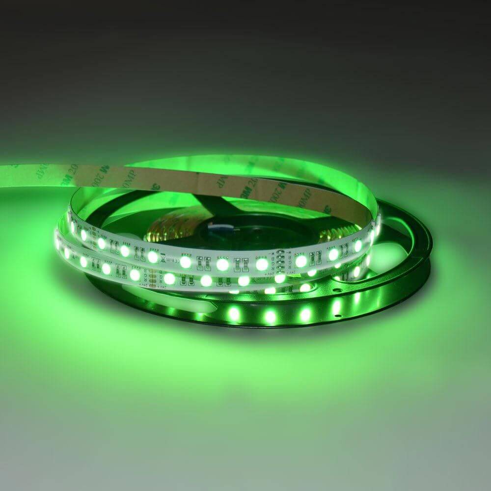 5m LED Strip 19, 2 W/M RGB + Warm White 24V IP63