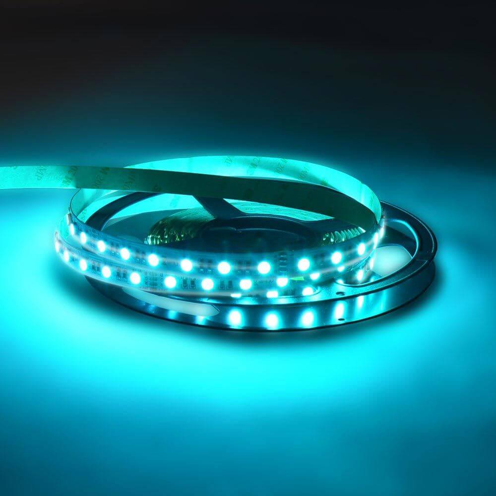 5m LED Strip 19, 2 W/M RGB + Warm White 24V IP63