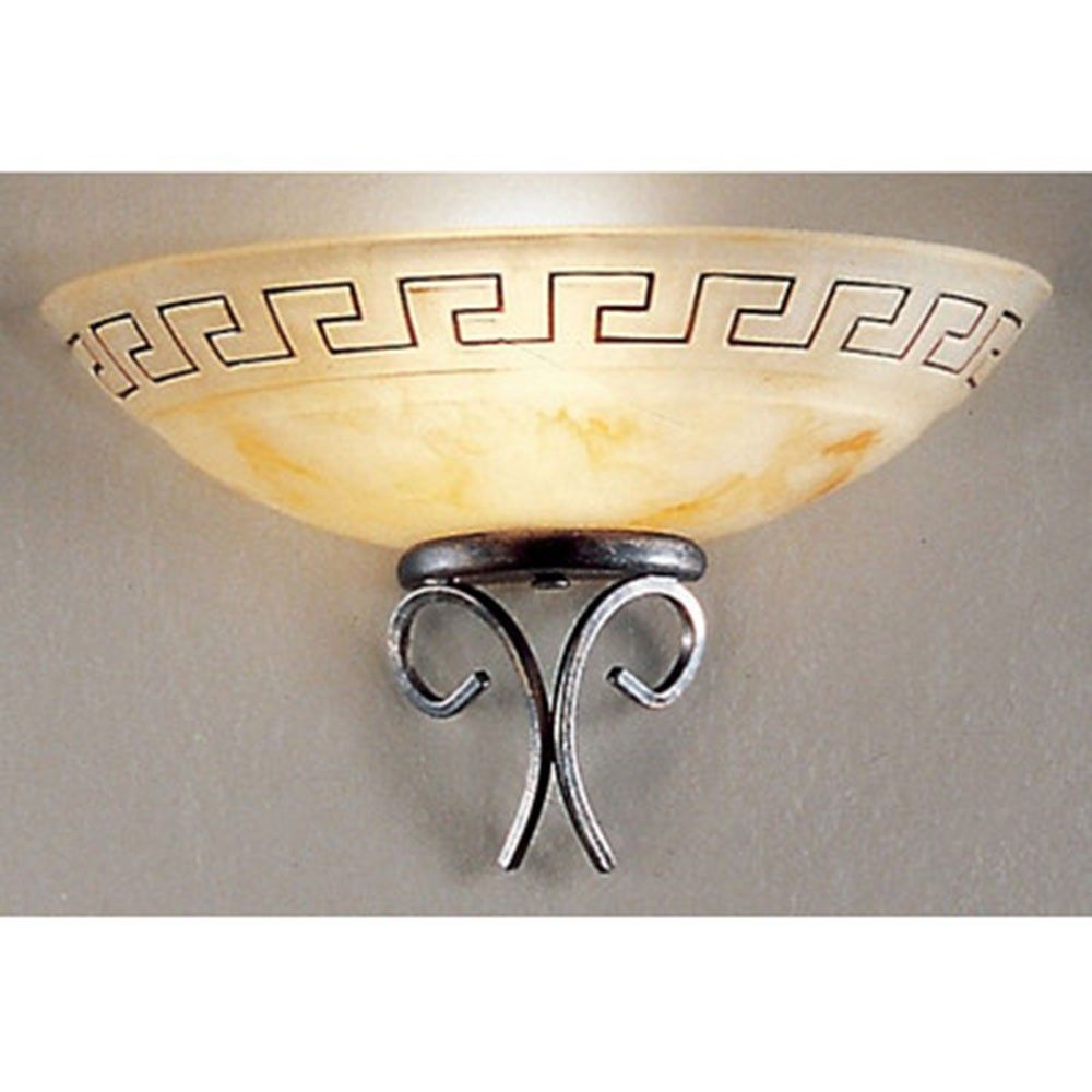 Greca Wandleuchte Halbschale 18cm