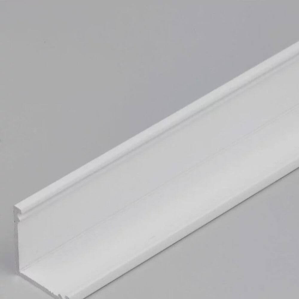 LED Aluminiumprofil Eck Duo Serie Eco Aufbau 2 Meter, schlank und vielseitig für gleichmäßige Ausleuchtung.