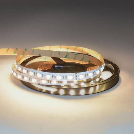 36 W/m RGBW Warm white 24V 5m LED-strip IP20 on a spool ring, ideal for decorative lighting.