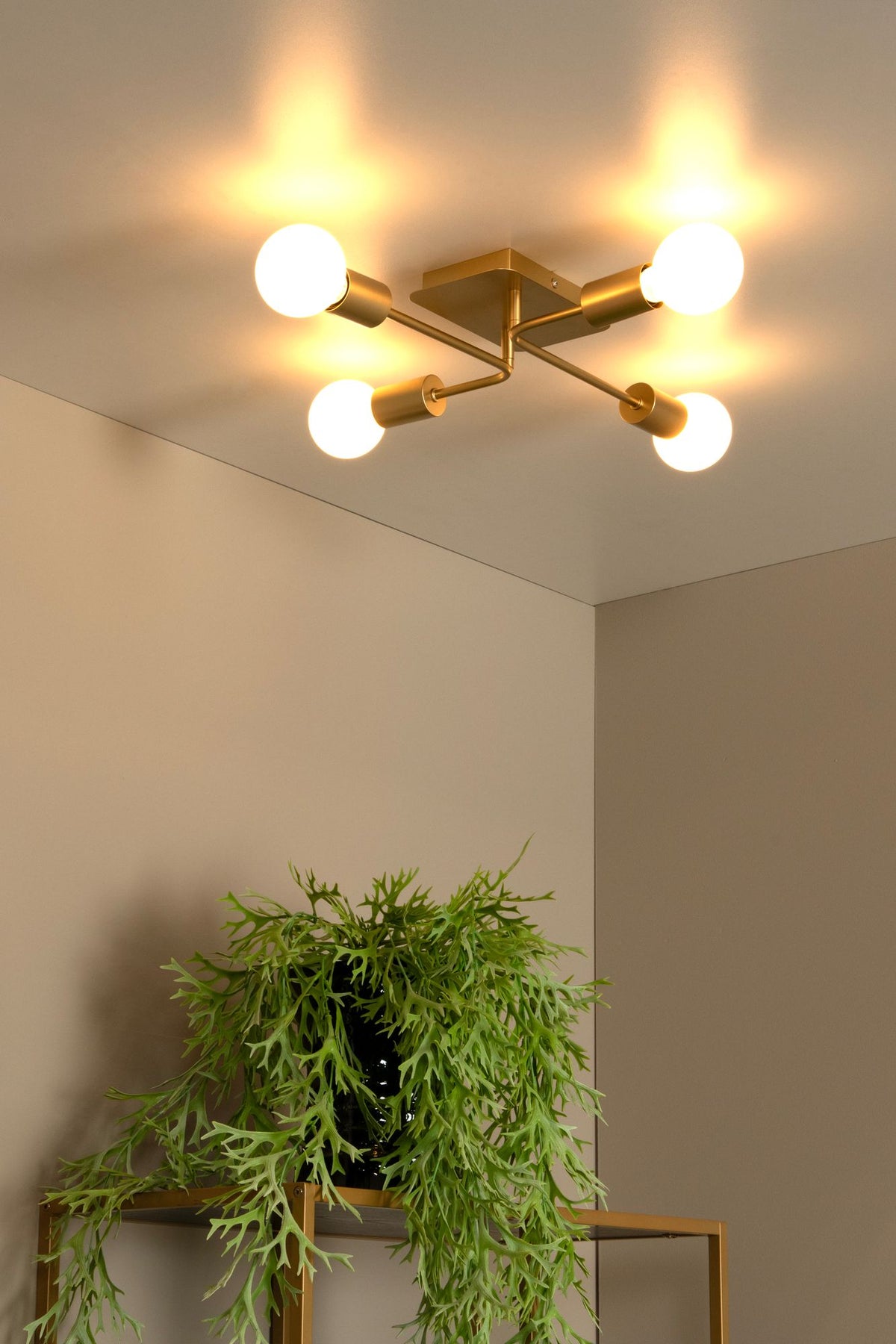 Taklampe Lester 4-flammig Retro (3)