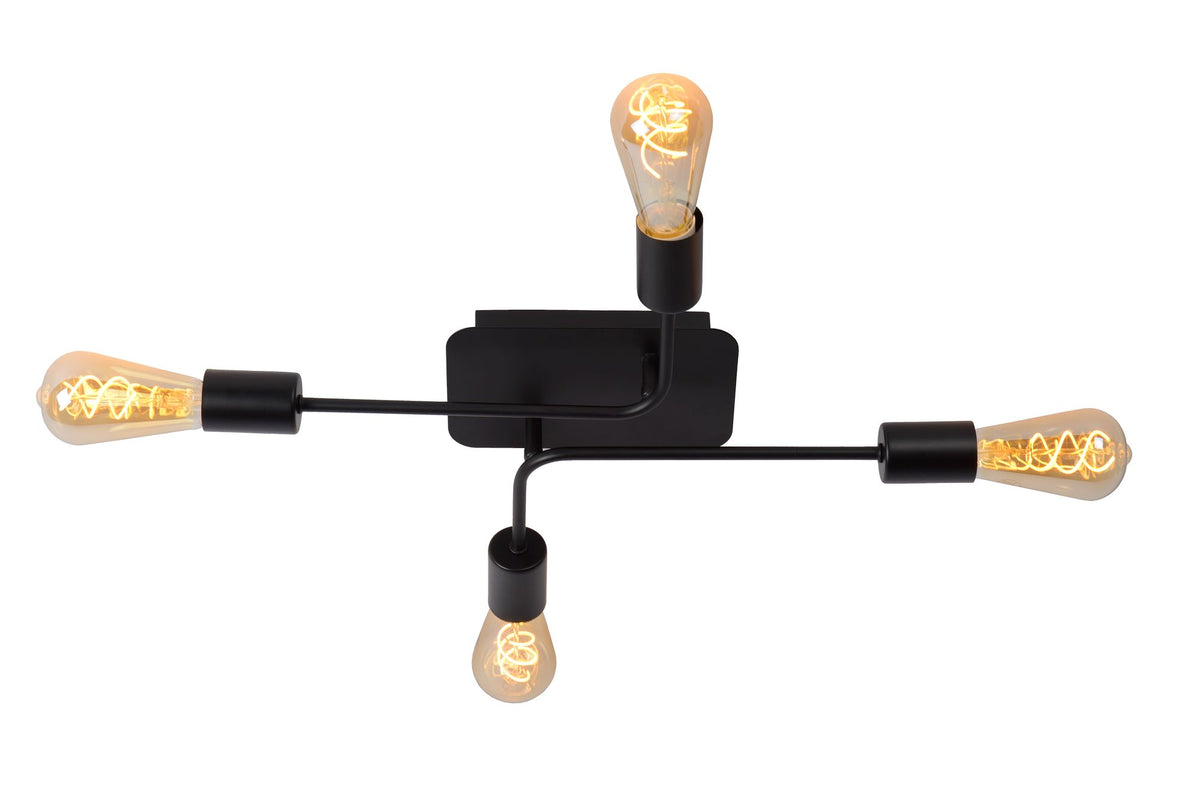Taklampe Lester 4-flammig Retro (2)