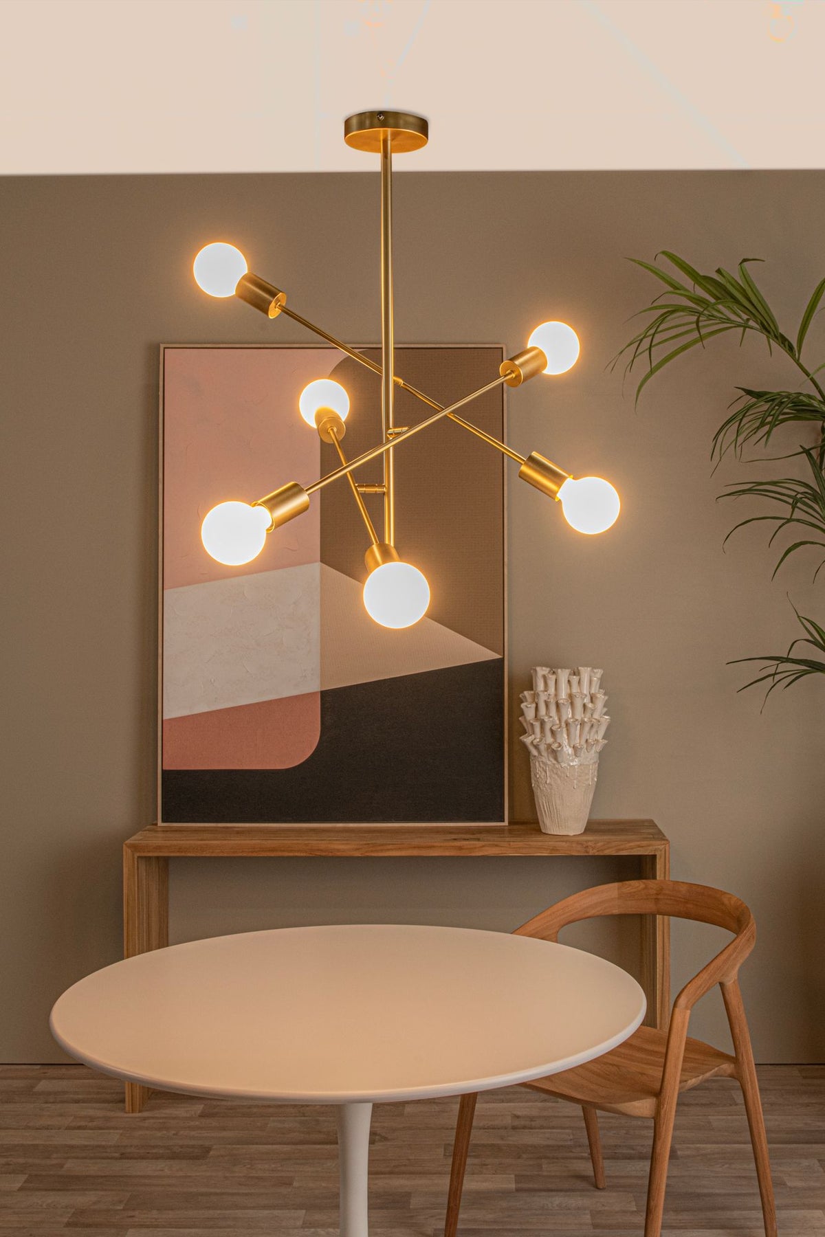 Plafonnier Lester à 6 lampes orientables (3)