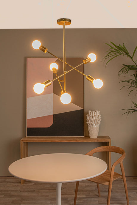 Plafonnier Lester à 6 lampes orientables (3)