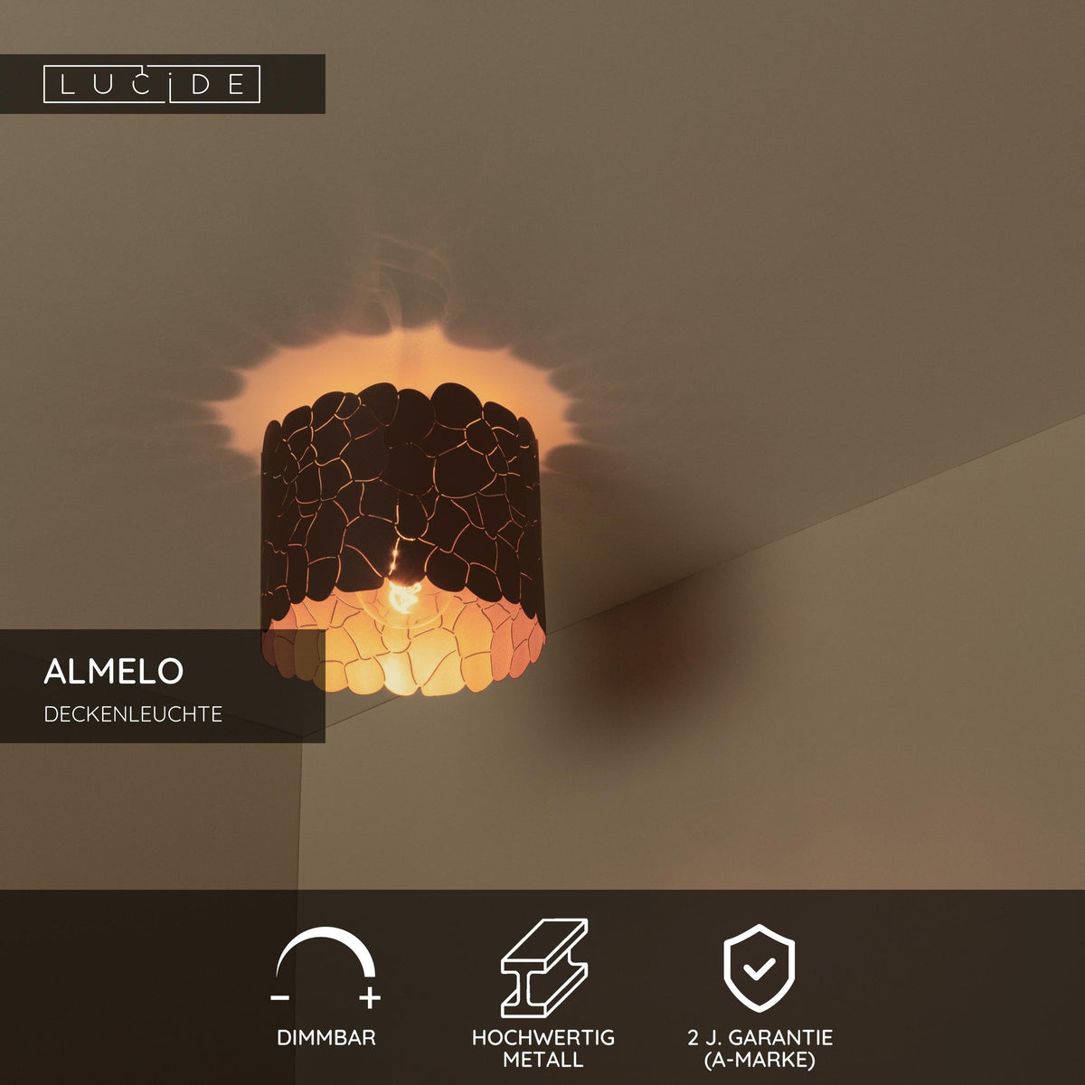 Plafoniera Almelo con motivo giraffa (4)
