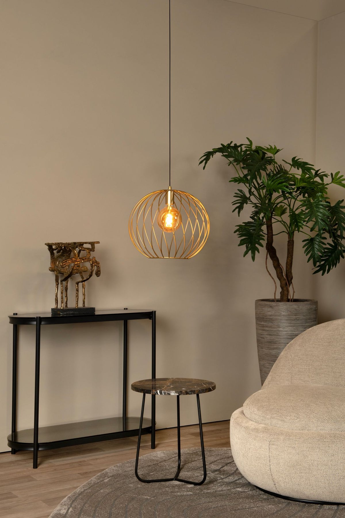 Taklampe Danza 1-lyskilde dimbar høydejusterbar Ø 40cm (3)